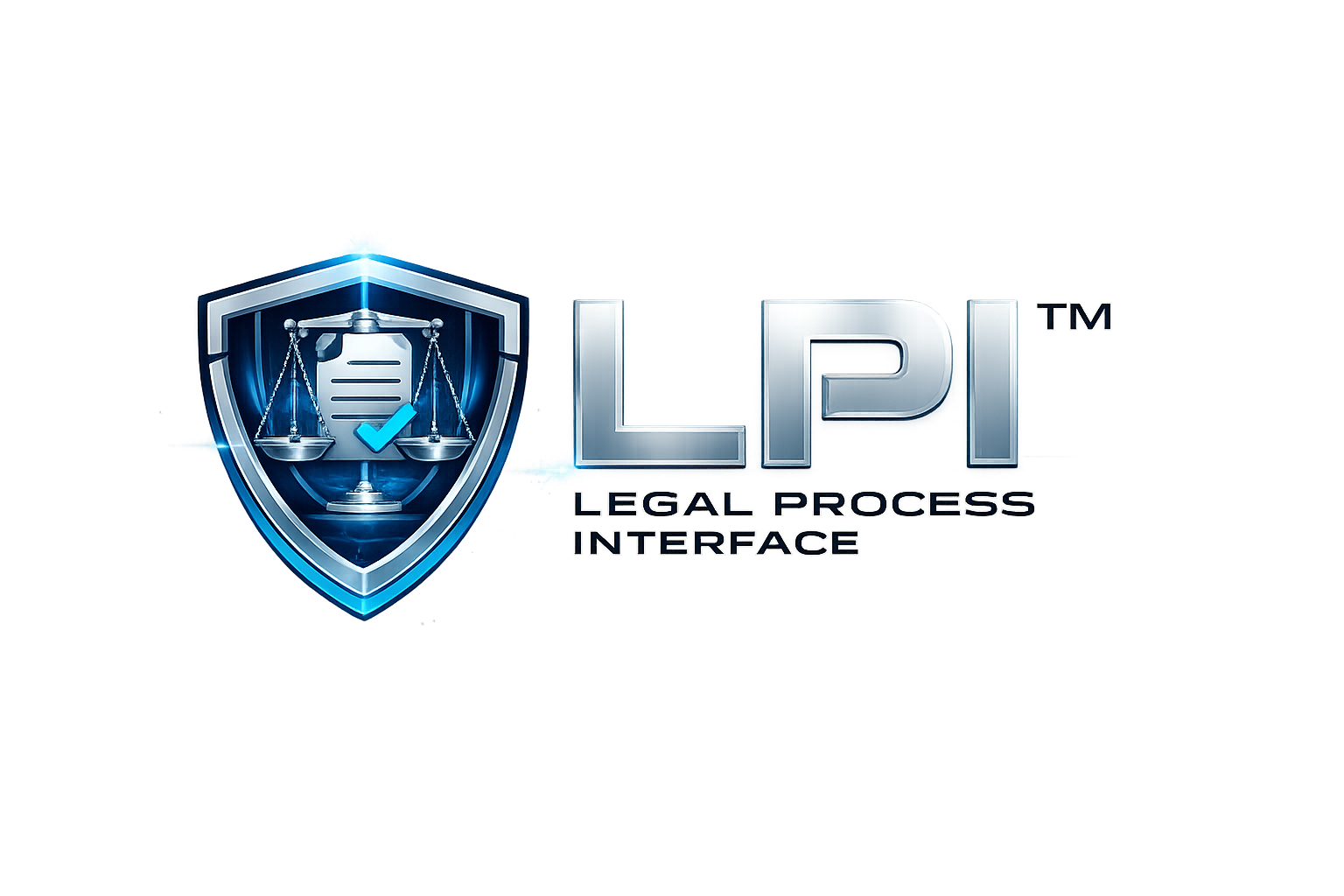 Legal process interface logo design